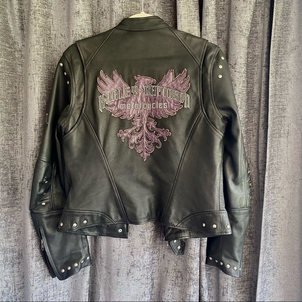 leather Harley Davidson jacket with Phoenix